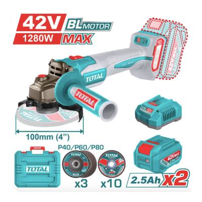 TOTAL Cordless Angle Grinder TAGLI4128102