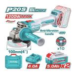 Lithium-ion Angle grinder (WITH B & C) (20V) 5A-2X TAGLI2120232