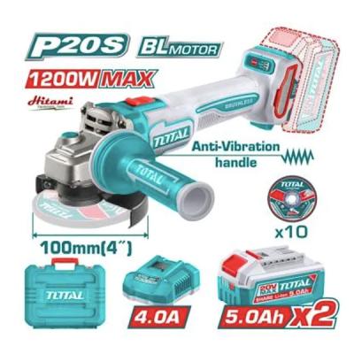Lithium-ion Angle grinder (WITH B & C) (20V) 5A-2X TAGLI2120232