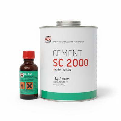 Rema TIP TOP Cement SC 2000 Green 1KG with E-40 Hardener – Industrial Rubber & Conveyor Belt Adhesive