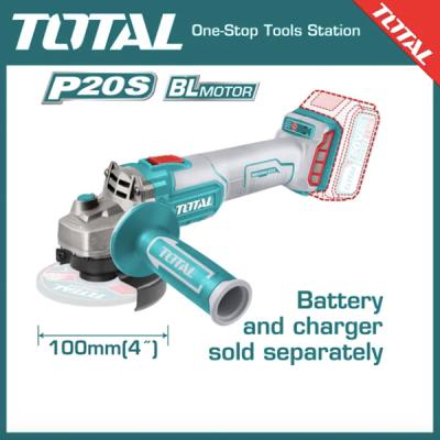 TOTAL Lithium-Ion Angle Grinder (Brushless Motor) (No Battery & Charger) TAGLI201008